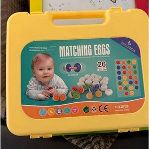 Coogam Letters Matching Eggs 26PCS ABC Alphabet Color Sorter Puzzle